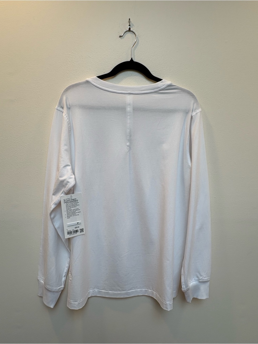 lululemon All Yours Organic Cotton Long-Sleeve Crew — White - Picture 2 of 6